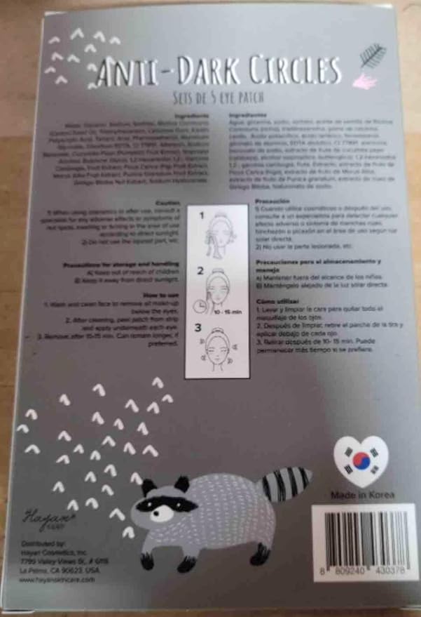 Anti Wrinkle Under Eye Patches for Dark Circle Treatments 5 Count-Velvo Beauty