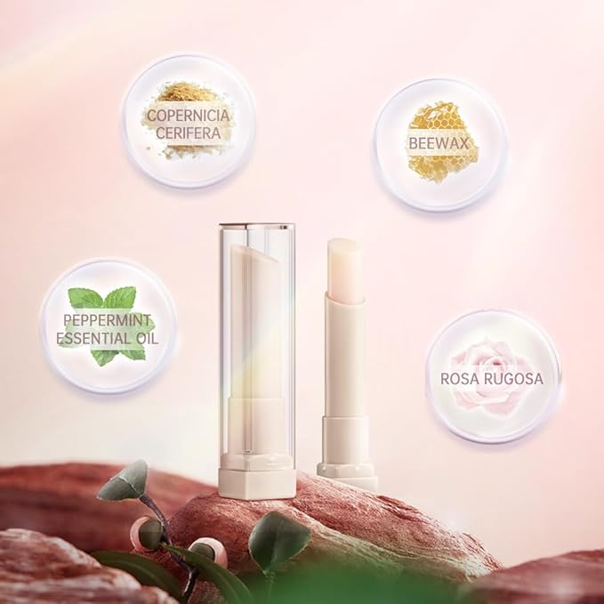 CATKIN Ultra Hydrating Natural Plant Extract Lip Balm for Dry Lips Moisturizing Chapstick Lip Treatment Repair Nourish Lip Skin Care Pink (C02 Color-changing)-Velvo Beauty
