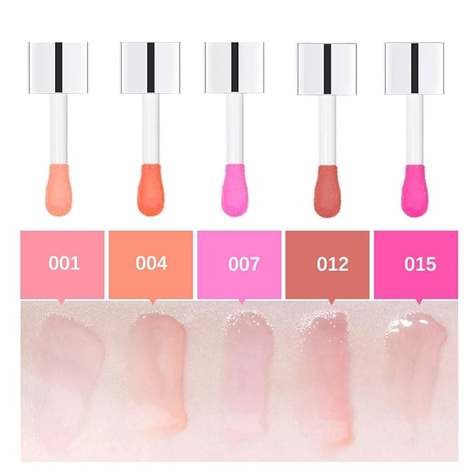 Lip Glow Oil, Care Of Lips Enjoy Lip Spa, Lip Color Oil, Hydrating Lip Balm, Lip Oil Gloss Tinted Hydrating Lip Care, Lip Lines Lip Crystal Jelly Moisturizing (004 Coral)-Velvo Beauty