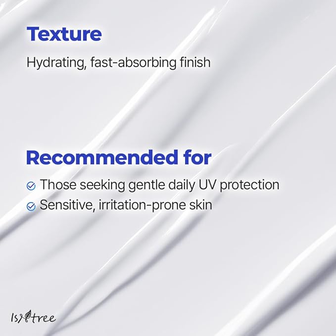 ISNTREE Hyaluronic Acid Daily Sun Gel 50ml, 1.69 fl oz | SPF 30 | Korean Skincare | Moisturizing | No White Cast | Lightweight | Mild Formula | Daily SPF | Korean Sunscreen | Broad Spectrum-Velvo Beauty