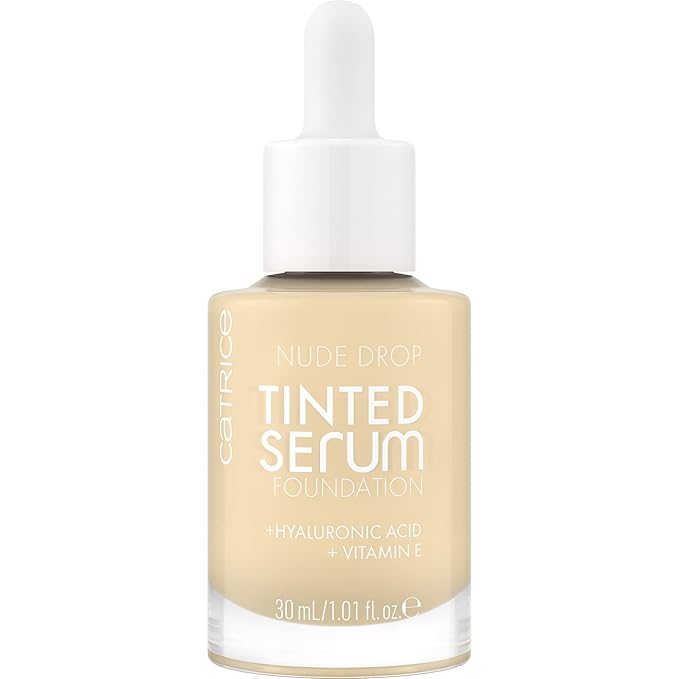 Catrice | Nude Drop Tinted Serum Foundation | Lightweight, Hydrating, Buildable Coverage | Enriched with Hyaluronic Acid & Vitamin E | Vegan & Cruelty Free (002N)-Velvo Beauty