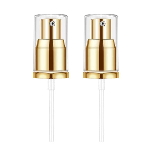 Chris.W 2Pack Foundation Pump for Estee Lauder Double Wear Foundation(Gold)-Velvo Beauty