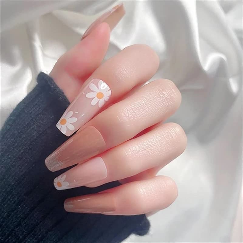 SILPECWEE Spring Daisy Nail Stickers Flower Nail Art Stickers Smile Face Sunflower Nail Design Self-Adhesive Nail Decals Manicure Tips Nail Decoration for Women Girls Kids (12 Sheets)-Velvo Beauty