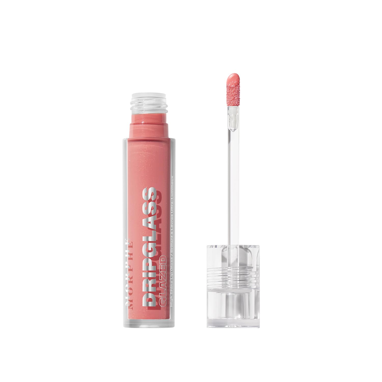 MORPHE Dripglass High Shine Lip Gloss - Glazed, Semi-Sheer & Nourishing Lip Makeup - Buildable Formula Infused with Plant-Derived Squalane & Vitamin E - Nude Gleam (0.13 oz)-Velvo Beauty