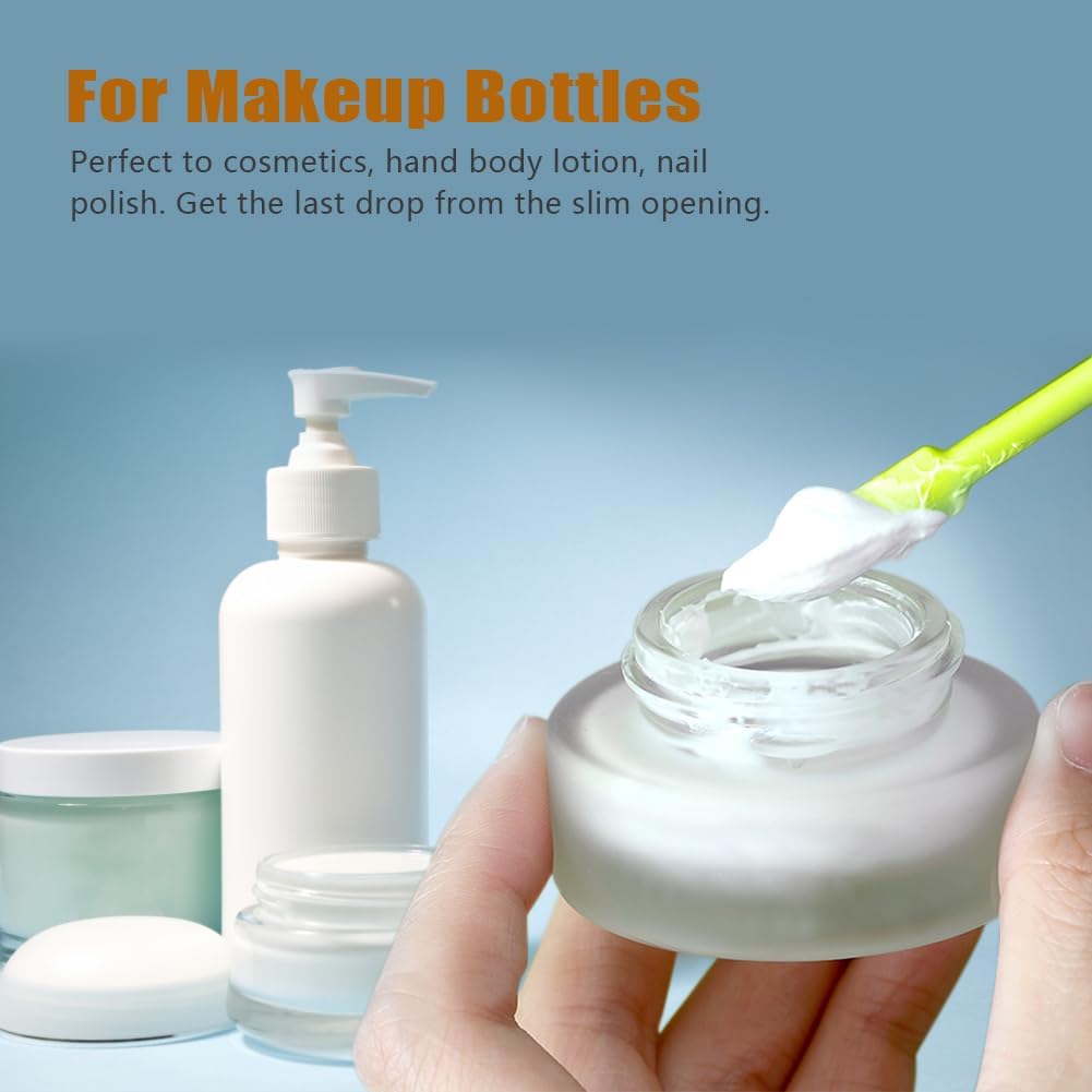 Silicone Spatula Set (6Pcs) - Mini Scraper Tool for Beauty & Food （Reach Every Last Drop - Multi-Size Spatulas for Makeup Jars, Lotion Bottles & Kitchen Containers）-Velvo Beauty