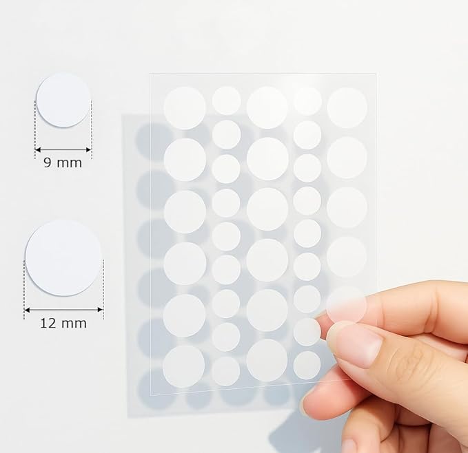 Hydrocolloid Acne Pimple Patch – 72 Count (9mm & 12mm) | Invisible Spot Patches for Pimples, Zits, Blemishes & Whiteheads | Fast Healing, Waterproof, Strong Adhesion & Gentle on Skin-Velvo Beauty