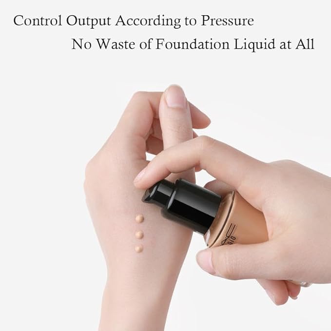 3PCS Black Replacement Foundation Pump Make-Up Cosmetic Liquid Foundation Make-Up Pump for MAC and Estee Lauder Double Wear Foundation (3PCS)-Velvo Beauty