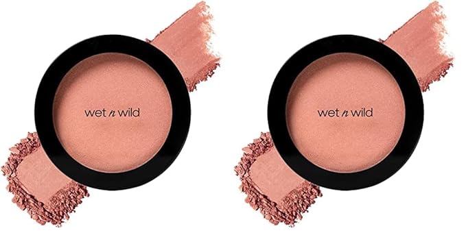 wet n wild Color Icon Blush, Effortless Glow & Seamless Blend infused with Luxuriously Smooth Jojoba Oil, Sheer Finish with a Matte Natural Glow, Cruelty-Free & Vegan - Pearlescent Pink(Packaged)-Velvo Beauty