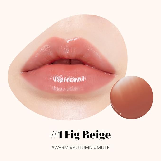 ETUDE Ginger Sugar Melting Balm Stick 01 Fig Beige | Tinted Moisturizing Lip balm | Natural Ingredients Hydrate Ginger, Sugar, Shea Butter Moisturizing Relaxing Effect | K-Beauty-Velvo Beauty