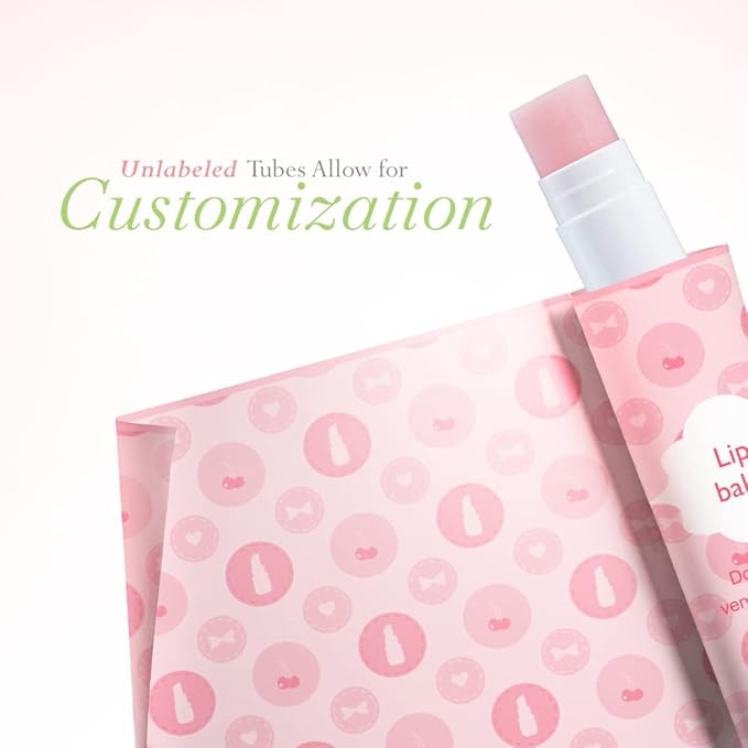 Lip Balm Bulk Unlabeled - Made in USA 150 Pack Cherry Bulk Chapstick - Natural Ingredients Vitamin E Shea Butter - Custom Chapstick Bulk For Party & Wedding Favors-Velvo Beauty