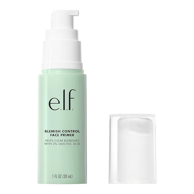 e.l.f. Blemish Control Face Primer, Soothing & Hydrating Makeup Primer For Fighting Blemishes, Grips Makeup To Last, Vegan & Cruelty-free, Large-Velvo Beauty