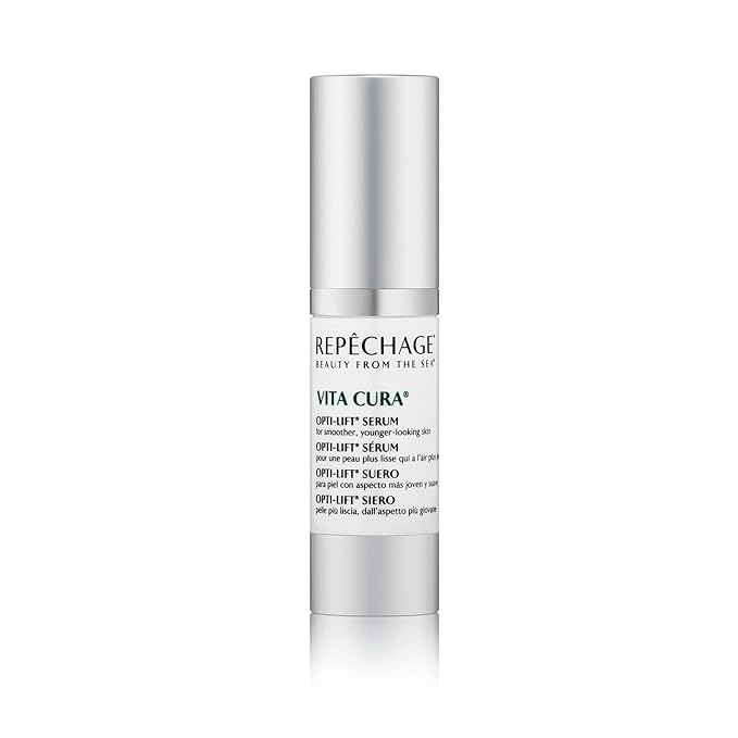 Repechage Vita Cura Opti-Lift Serum - Anti Aging Eye Contour Lifting Effect to Smooth Out Look of Wrinkles and Crow's Feet with Almond Protein, Seaweed Extracts, and Peptides, 15ml /0.5fl oz.-Velvo Beauty