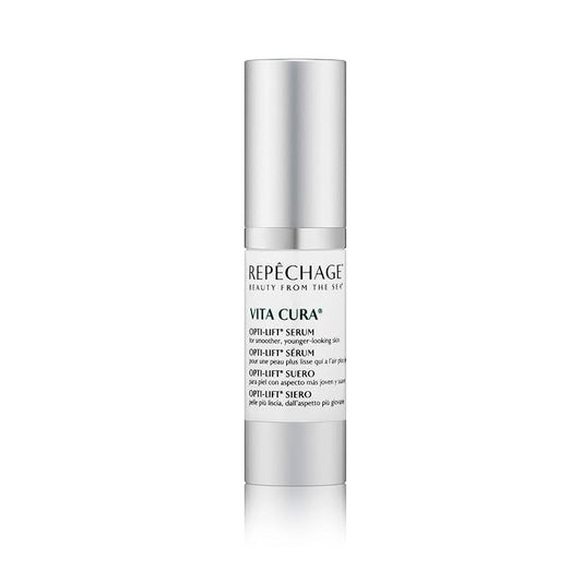 Repechage Vita Cura Opti-Lift Serum - Anti Aging Eye Contour Lifting Effect to Smooth Out Look of Wrinkles and Crow's Feet with Almond Protein, Seaweed Extracts, and Peptides, 15ml /0.5fl oz.-Velvo Beauty