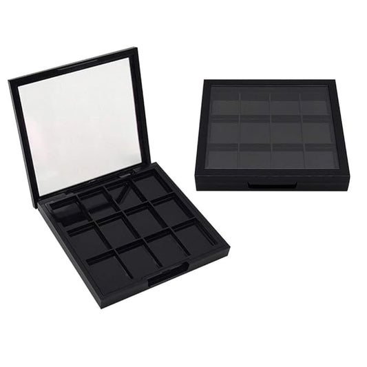 Empty Eyeshadow Palette Eyeshadow Makeup Palette Lipstick Container Makeup Empty Case for Blush Lipstick, 1Pcs 12 Grids-Velvo Beauty