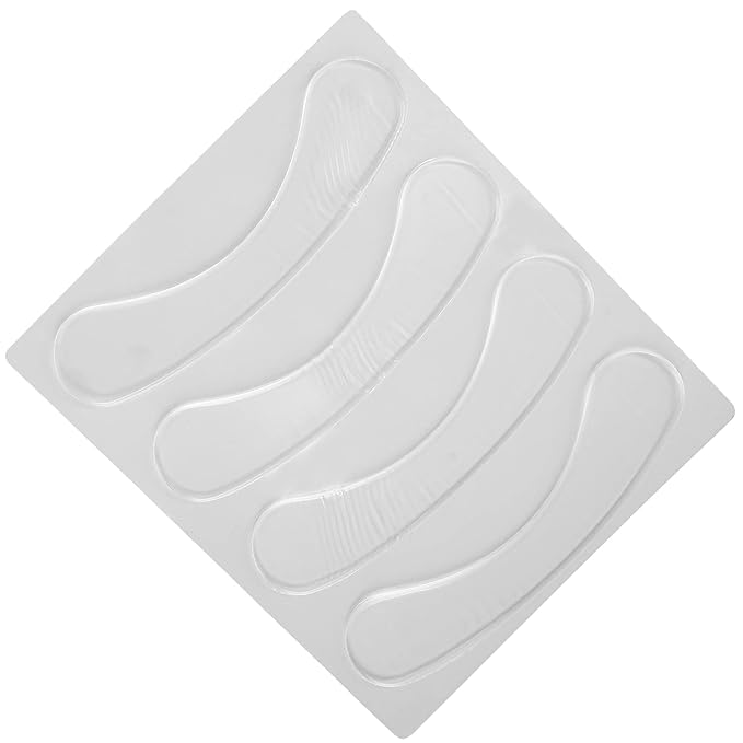 Lip Wrinkle Patches, Reusable Silicone Lip Anti-Wrinkle Pads Transparent for Smoothing Lip Wrinkles (4 Pcs)-Velvo Beauty