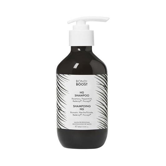 BONDIBOOST HG Anti-Thinning Shampoo for Women & Men [10.14 fl oz], Clinically Tested to Promote Fuller + Thicker-Looking Hair, Natural Mint Scent + Procapil, Redensyl & Rosemary Formula, Sulfate-Free-Velvo Beauty