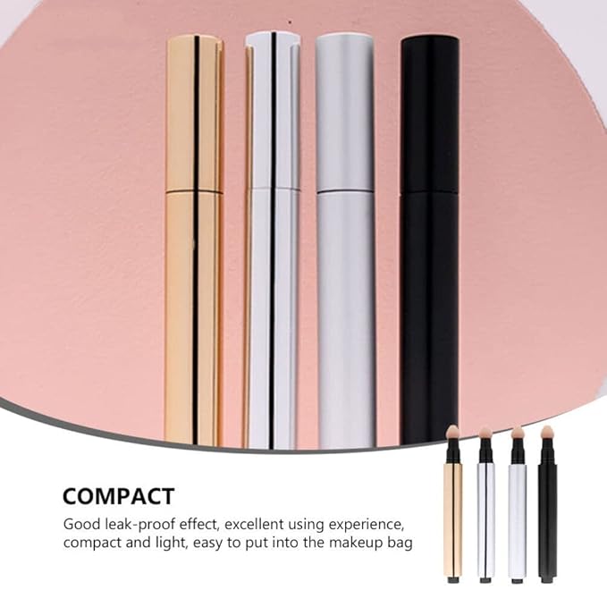 Beaupretty 4Pcs 3ml Empty DIY Cosmetics Tube Empty BB Cream Bottle Concealer Sub Tube Liquid Foundation Tube,-Velvo Beauty