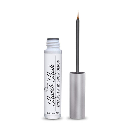 Hairgenics Lavish Lash – Eyelash Growth Enhancer & Brow Serum with Biotin & Natural Growth Peptides for Long, Thick Lashes and Eyebrows! Dermatologist Certified, Cruelty Free & Hypoallergenic.-Velvo Beauty