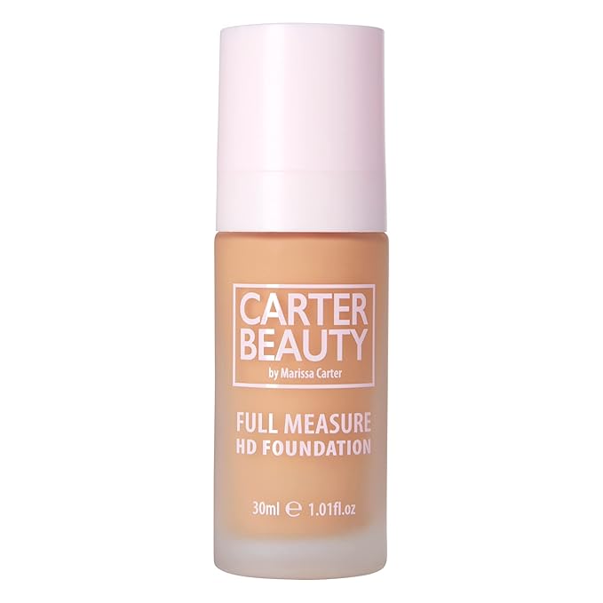 Carter Beauty By Marissa Carter Full Measure HD Foundation -Full Coverage Matte Formula - Water-Based, soft Skin Perfector - Vegan And Cruelty Free, Paraben And Sulfate Free - Caramel Chew - 1.01 OZ-Velvo Beauty