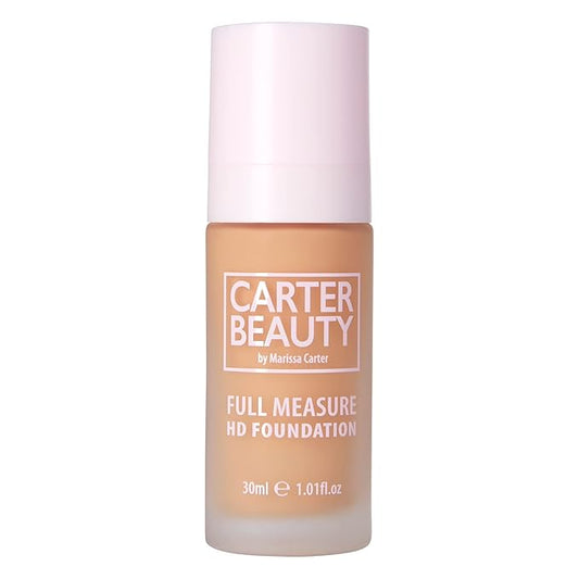 Carter Beauty By Marissa Carter Full Measure HD Foundation -Full Coverage Matte Formula - Water-Based, soft Skin Perfector - Vegan And Cruelty Free, Paraben And Sulfate Free - Caramel Chew - 1.01 OZ-Velvo Beauty