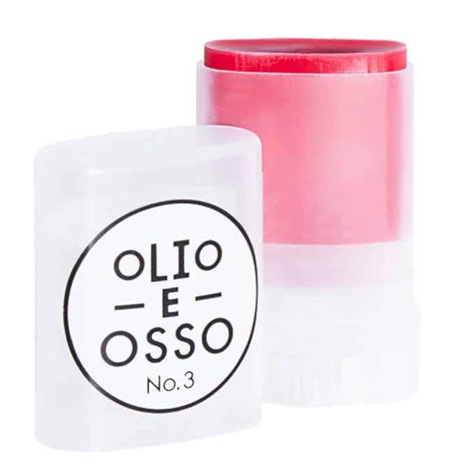 Olio E Osso - Natural Lip + Cheek Balm | Natural, Non-Toxic, Clean Beauty (No. 3 Crimson, 0.35 oz | 10 g)-Velvo Beauty