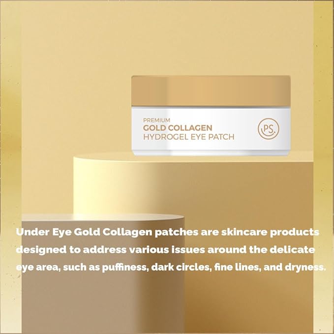 PS.PRETTYSKIN Gold Collagen Hydrogel Eye Patch 60-Sheets-Velvo Beauty