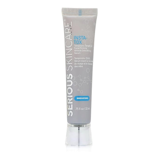 Serious Skincare INSTA-TOX Instant Wrinkle Smoothing Face Serum - Improves Appearance of Fine Lines - Temporary Skin Tightener - Line Filler .75 oz (1Pack)-Velvo Beauty