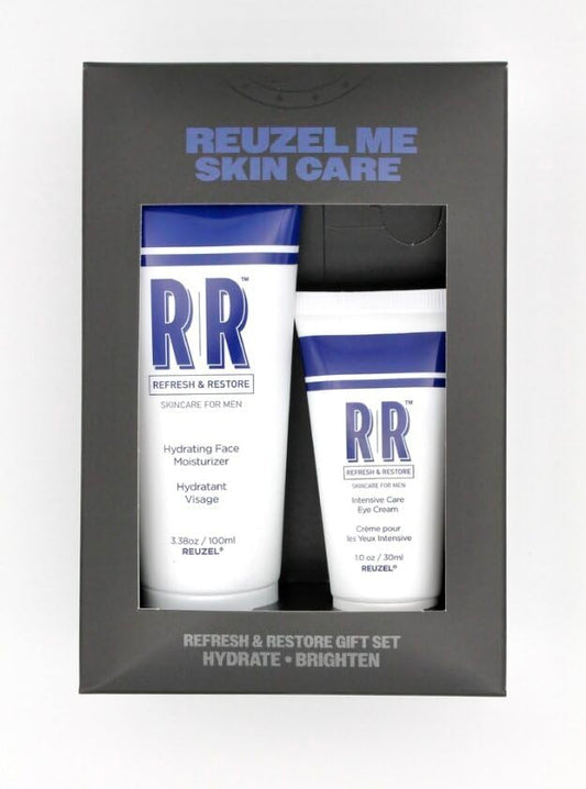REUZEL Routine Box Skincare Set, Renew & Hydrate, Eye Cream, Face Moisturizer, Lightweight, Non-greasy-Velvo Beauty