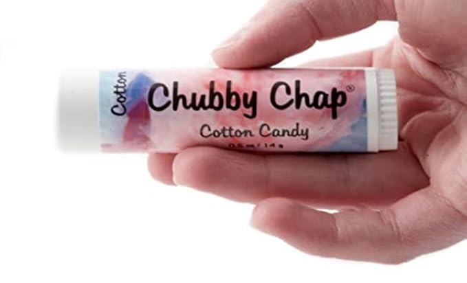 Three (3x) Large Jumbo Chapstick Natural Chapstick - 1/2 Ounce Lip Balm (Cotton Candy)-Velvo Beauty