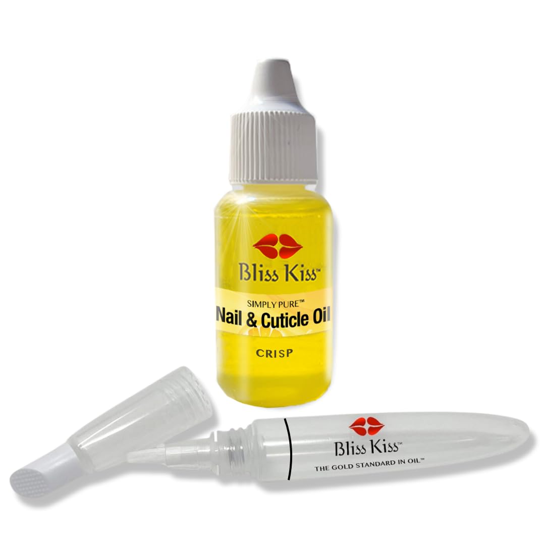 Bliss Kiss Simply Pure Dropper with Refillable Cuticle Squeeze Pen Kit (Crisp, Single Pen)-Velvo Beauty