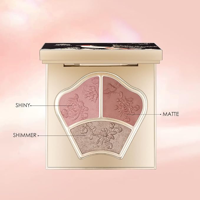 CATKIN Powder Blush Pink Nude Eyeshadow Palette Cheek Highlighter Makeup Palette (C01 Pink)-Velvo Beauty