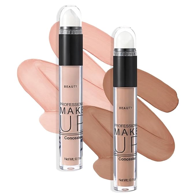 2 Pack Liquid Foundation Cream for Face Makeup,Durable Full Coverage Matte Concealer Make Up,Oil Control & Waterproof Base Primer -0.35+0.35 Fl.Oz (03+04#)-Velvo Beauty