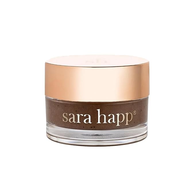 Sara Happ The Lip Scrub: Vanilla Bean Sugar Scrub for Dry Lips - Gently Exfoliate, Polish, and Revitalize Lips with Vitamin E and Jojoba & Grape Oils, Vegan, 0.5 oz.-Velvo Beauty