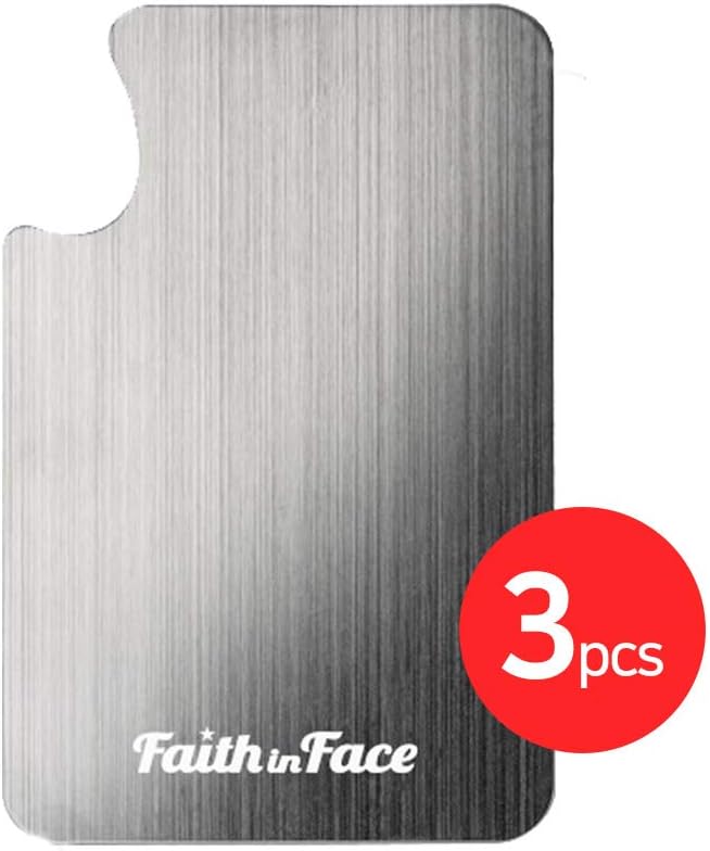 Makeup Metal Palette 3pcs - Stainless Steel Mixing Tray for Nail and Cosmetic Artist, Small Size 3.3 x 5.1 inch-Velvo Beauty