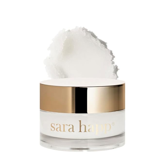 sara happ The Lip Scrub: Exfoliating Lip Treatment, Moisturizer for Dry and Flaky Lips (Coconut)-Velvo Beauty