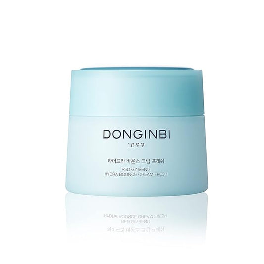 Donginbi Korean Face Moisturizer Red Ginseng Hydra Bounce Cream Fresh, Korean Red Ginseng Skin Moisturizing Face Cream for Dry and Oil Skin Moisturizing Cream- 0.84Oz-Velvo Beauty