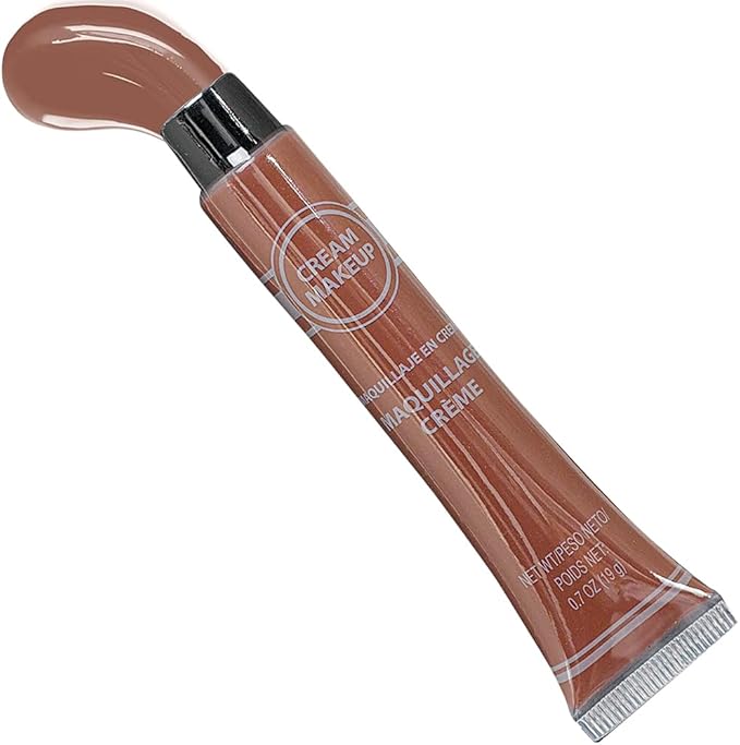 Brown Cream Makeup Tube - 0.7 oz. (Pack of 1) - Vibrant Color & Pigmented Perfect for Festive & Creative Looks-Velvo Beauty
