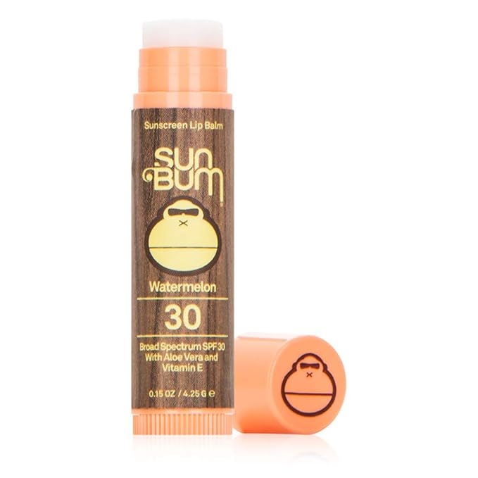 Sun Bum SPF 30 Sunscreen Lip Balm | Vegan and Cruelty Free Broad Spectrum UVA/UVB Lip Care with Aloe and Vitamin E for Moisturized Lips | Watermelon Flavor |.15 oz-Velvo Beauty