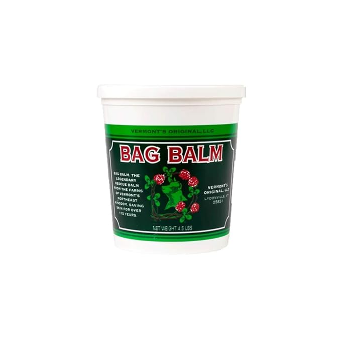 Bag Balm Vermont's Original Hand & Skin Moisturizer, Cracked Heels Treatment, Dry Hands & Dogs Ointment - 72oz Pail-Velvo Beauty