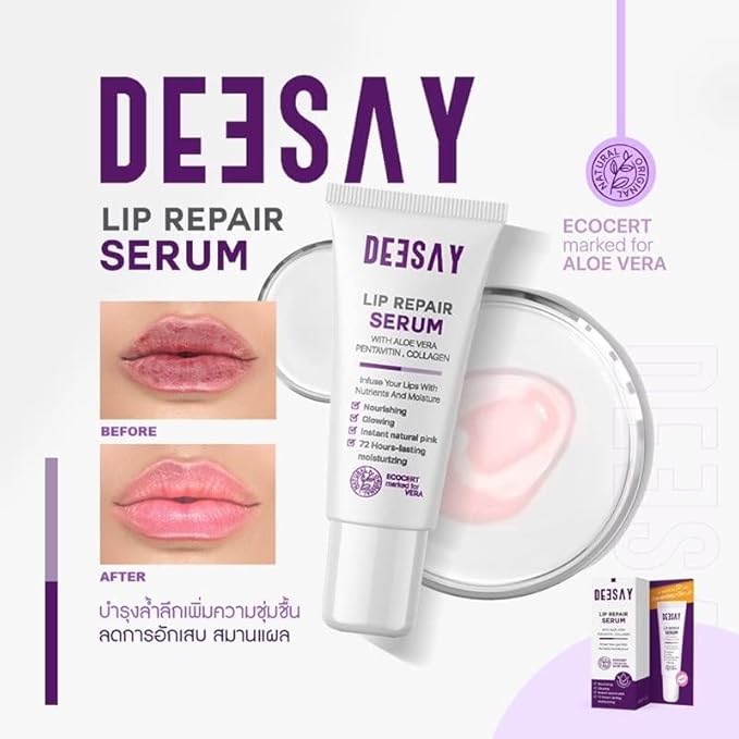 Deesay Lip Repair Serum Nourishing Radiant Moist Pink Firm Smooth Lips 8ml.-Velvo Beauty