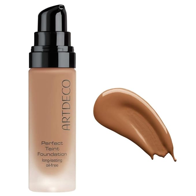ARTDECO Perfect Teint Foundation - Warm Butter Pecan - Lightweight Liquid Formula - Medium to Full Coverage - Without Mask-Like Effect - Vegan Makeup - Hyaluron - 0.67 Fl Oz-Velvo Beauty