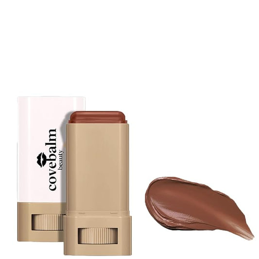 Cove Balm Beauty Skin Tint,Solid Tinted Serum Boosted Skin Tint Balm, Facial Color Correct, Radiant & Dewy Finish, Face Tinted Foundation, Covebalm Foundation Stick For Face Makeup (#02)-Velvo Beauty