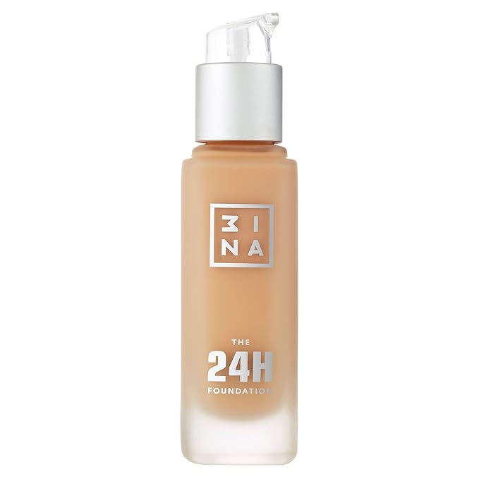 3INA The 24H Foundation 636-24H Long-Wearing Formula - Medium To High Buildable Coverage - Smooth Matte Finish - Expanded Shade Selection - Waterproof, Cruelty Free, Vegan Makeup - 1.01 Oz-Velvo Beauty