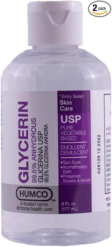 Humco Glycerin USP Skin Protectant - 6 oz, Pack of 2-Velvo Beauty