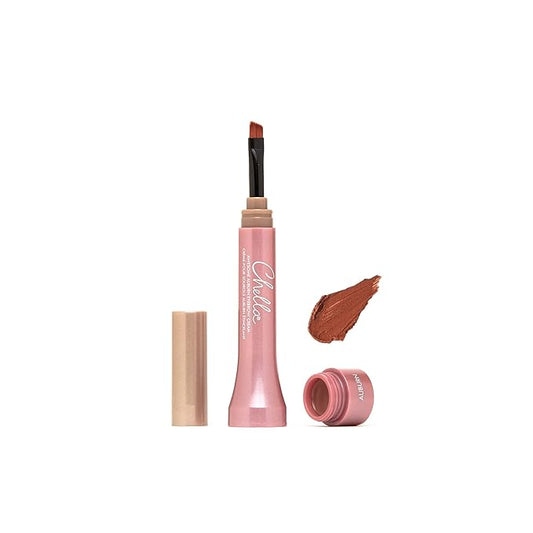 Chella Eyebrow Cream, Awesome Auburn - Vegan, Cruelty Free, Paraben Free, Gluten Free Eyebrow Pomade Makeup - Long Wearing, Velvet Consistency, Water Resistant-Velvo Beauty