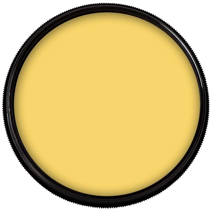 Mehron Makeup Foundation Greasepaint | Stage, Face Paint, Body Paint, Halloween Makeup 1.25 oz (38 g) (YELLOW)-Velvo Beauty