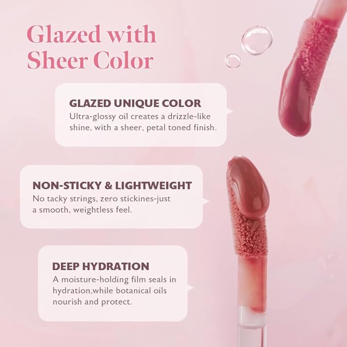 MILKTOUCH Dew Stain Sheer Lip Gloss (04 Mellow Ending, 0.14 Fl Oz (Pack of 1))-Velvo Beauty
