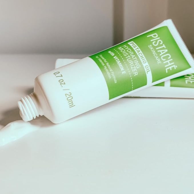 Pistaché Skincare Pistachio Oil 5-Pc Mini Collection (Travel) + Body Butter, Hand Cream, Biscotti Perfume, Eye Cream & Face Moisturizer + Hydrates and Nourishes + Vitamin E + Antioxidant Protection-Velvo Beauty