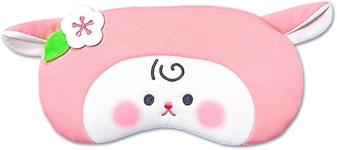 PERFECTSIGHT Sheep Sleep Eye Masks, Cute Plush Sleep Eye Cover Lightweight Adjustable Eyeshade Faux Fur Mask Cover for Women Men Sleep Travel Nap (Pink Sheep)-Velvo Beauty