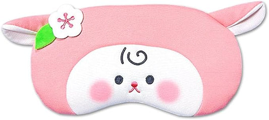 PERFECTSIGHT Sheep Sleep Eye Masks, Cute Plush Sleep Eye Cover Lightweight Adjustable Eyeshade Faux Fur Mask Cover for Women Men Sleep Travel Nap (Pink Sheep)-Velvo Beauty